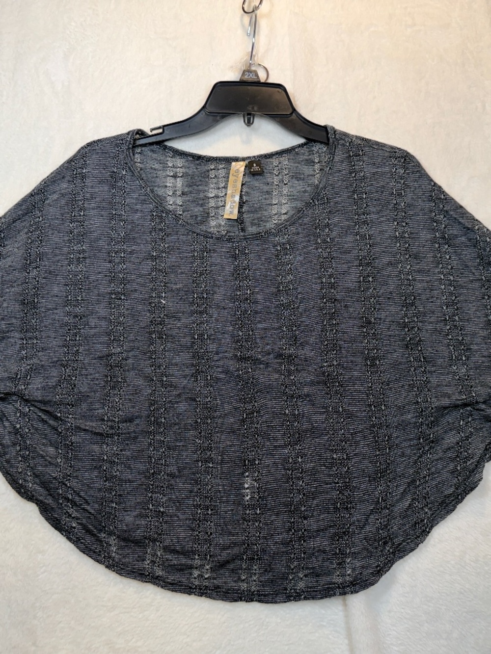 Eyeshadow Knit Sweater Womens Size Small Gray Dolman Sleeve Goth Boho